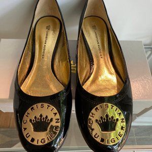 Christian Audigier Chloe Black Patent Flats